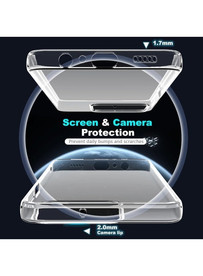 شيك فايب جراب شفاف لهاتف Honor X5C 4G/Honor X5C Plus 4G، غطاء حماية شفاف من مادة TPU بأربع زوايا، غطاء ناعم شفاف، غطاء حماية مضاد للسقوط ومقاوم للصدمات، شفاف - Image 4