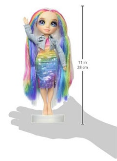 RAINBOW HIGH Amaya, Rainbow With Slime Kit & Pet, 11" Shimmer Posable Fashion Doll With Diy Sparkle Slime, Magical Yeti Pet, Fun Play Accessories, Great Toy Gift For Girls Kids Ages 4-12 Years  - Image 3