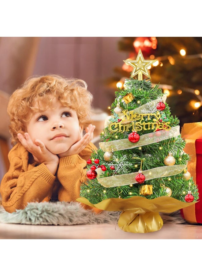 تشيلور شجرة عيد ميلاد صغيرة خضراء من تشيلور، شجرة عيد ميلاد اصطناعية صغيرة مع أضواء، قطعة مركزية للطاولة، شجرة عيد ميلاد مع أضواء، أشجار عيد ميلاد مصغّرة لحفلات أعياد الميلاد الشتوية والمنزلية. - Image 2