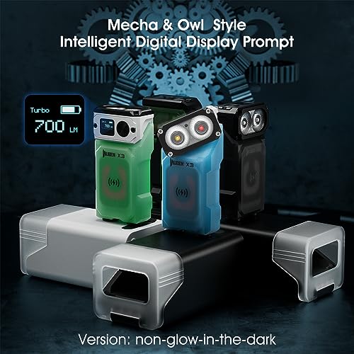 WUBEN مصباح يدوي ميني WUBEN X3 مع علبة شحن قابلة لإعادة الشحن بزاوية 180 درجة مصباح يدوي EDC مع حلقة مفاتيح دوارة مقاوم للماء IP65 مغناطيسي مصابيح جيب 10 أوضاع كابل Type-C لحمل المخيمات والأنشطة الخارجية والتفتيش والهدايا - Image 2