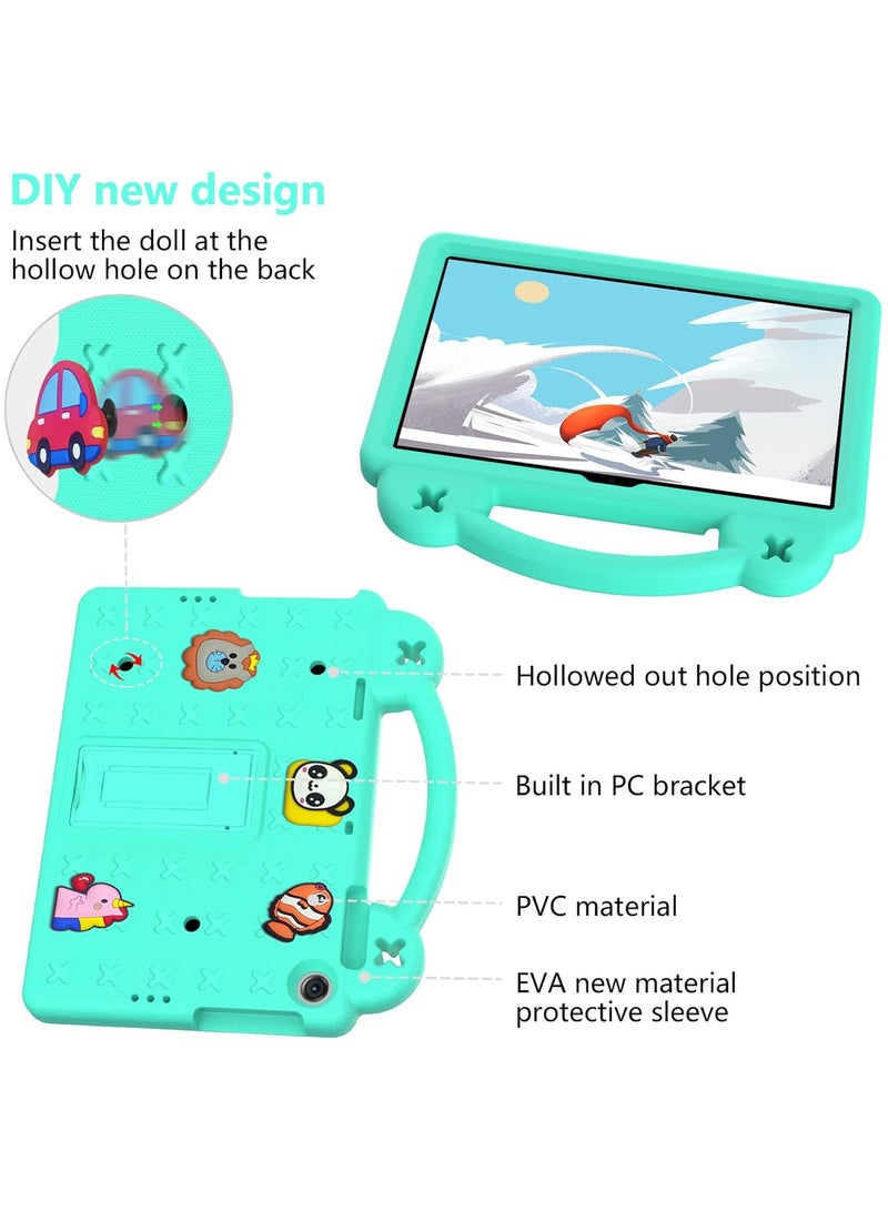VKL Case Compatible with Honor Pad X8 10.1" 2022 /Honor Pad X8 Lite/Huawei MatePad SE 10.1" 2022/MatePad T10s 10.1"/MatePad T10 9.7"/Enjoy Tablet 2 10.1", Handle/Shoulder Strap, Mint Green - Image 2