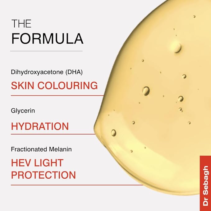 Dr. Sebagh Dr Sebagh SelfTanning Drops 5 ml StreakFree ScentFree Enjoy SunFree Golden Radiance In Just A Few Hours Mix with Moisturiser for Easy Application Create Gently Bronzed Tan Skin - Image 3