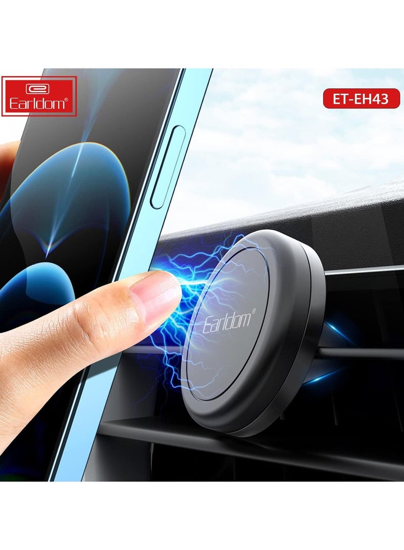 Earldom 360 Rotation Magnetic Air Vent Outlet Mount Phone Holder For Car Compatible With All Phones - Image 3