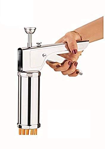 HBD SALES HBD SALES Stainless Steel Kitchen Press with 15 Different JaliIdiyappam Sev Namkeen Murukku Cookies Maker Slicer Silver 1 pc  - Image 5