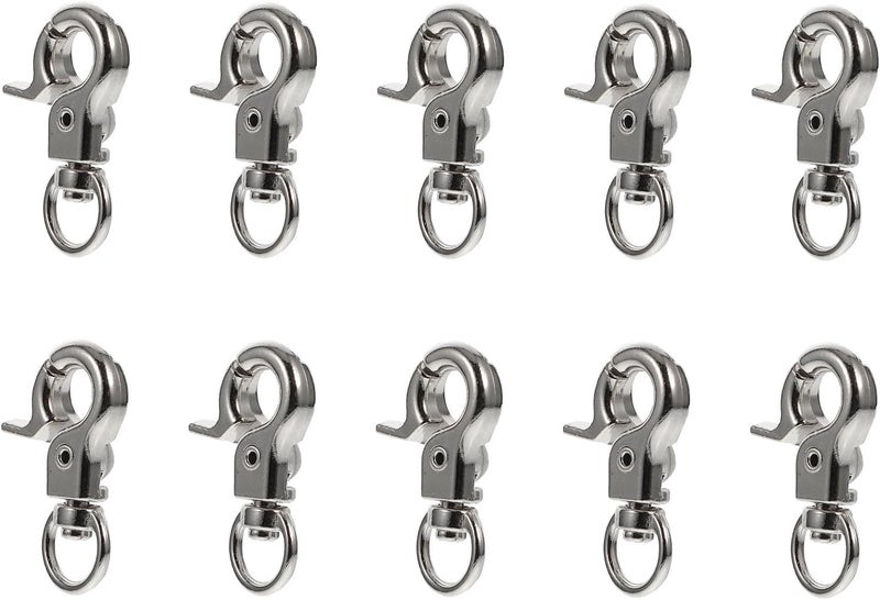 Gadpiparty 10pcs Stainless Steel Bird Cage Door Safety Clips Parrot Cage Latches Secure Small to Large Birdcages Prevent Escape Pet Accessories - Image 1