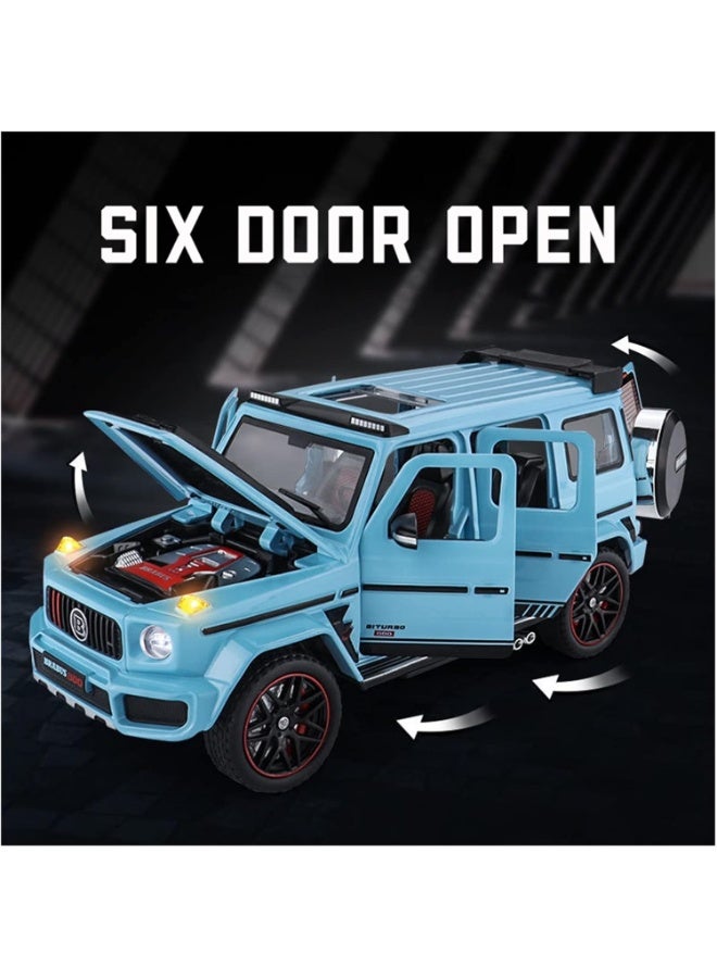 Mercedes-Benz Brabus G800 Diecast Model Car – 1:24 Scale White Alloy SUV Toy with Pull-Back, Sound & Light – Collectible Gift for Kids & Car Enthusiasts - Image 3