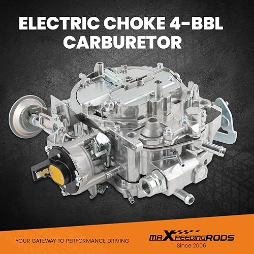 maXpeedingrods 4 Barrel Carburetor for 1904R 1906R Rochester Quadrajet 4MV Carburetor Carb for Chevy 305-350c.i Engines 1980-1989 Electric Choke 750CFM Vacuum Secondary - Image 2