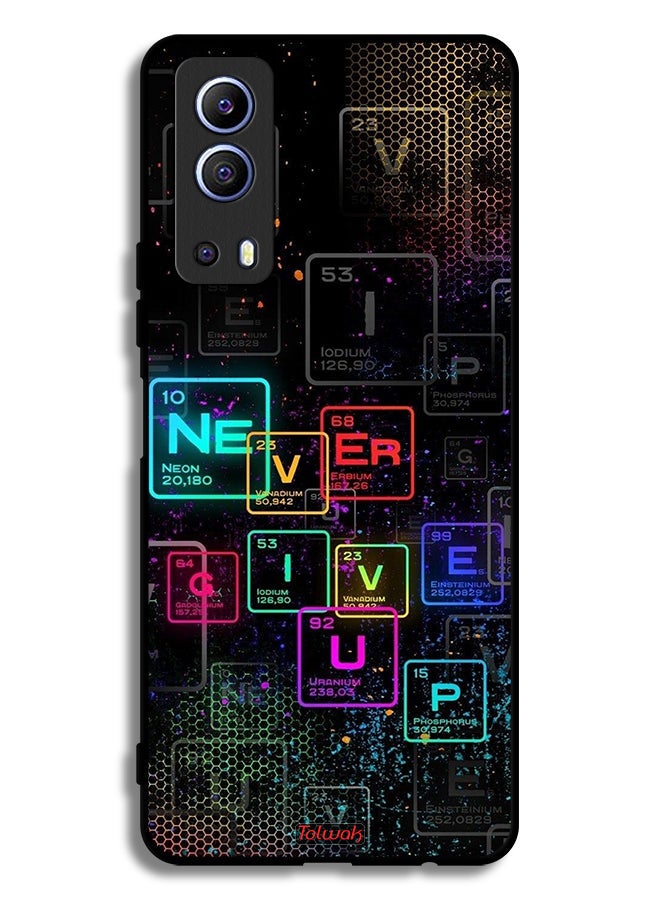 Tolwak Vivo Y72 5G Protective Case Cover Never Give Up Art - Image 1