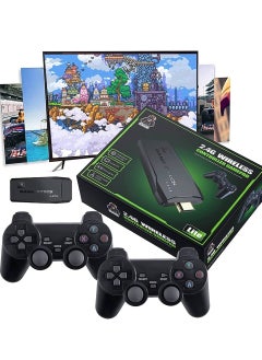 4K HD Game Console Video Game Console 2.4G Dual Wireless Controller Retro TV Game Console 64GB Retro 10000 Game Stick