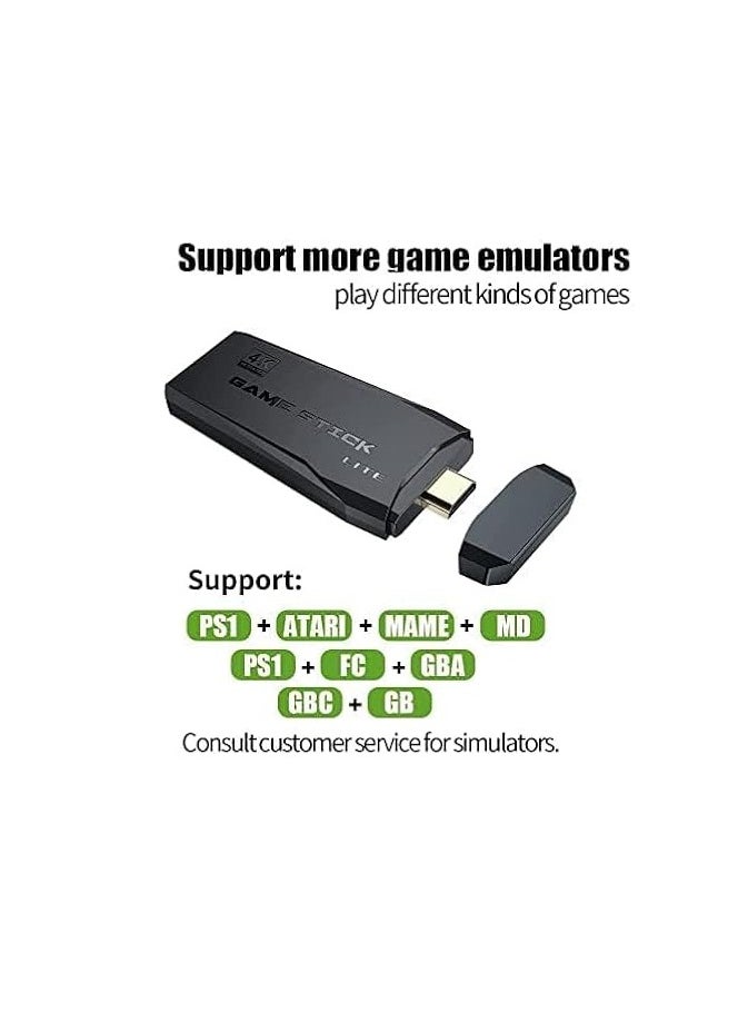 Generic - 4K HD Game Console Video Game Console 2.4G Dual Wireless Controller Retro TV Game Console 64GB Retro 10000 Game Stick - Image 1