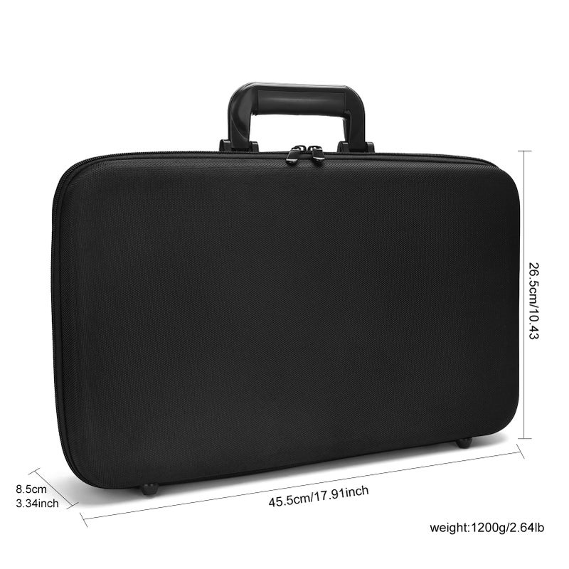 ZIBARBER Barber Carrying Case,Barber Case, Stylist Tool Box Professional Salon Hair Cutting Grooming Kit Storage Organizer for Clippers, Scissors, Barber Supplies(Large) - Image 4