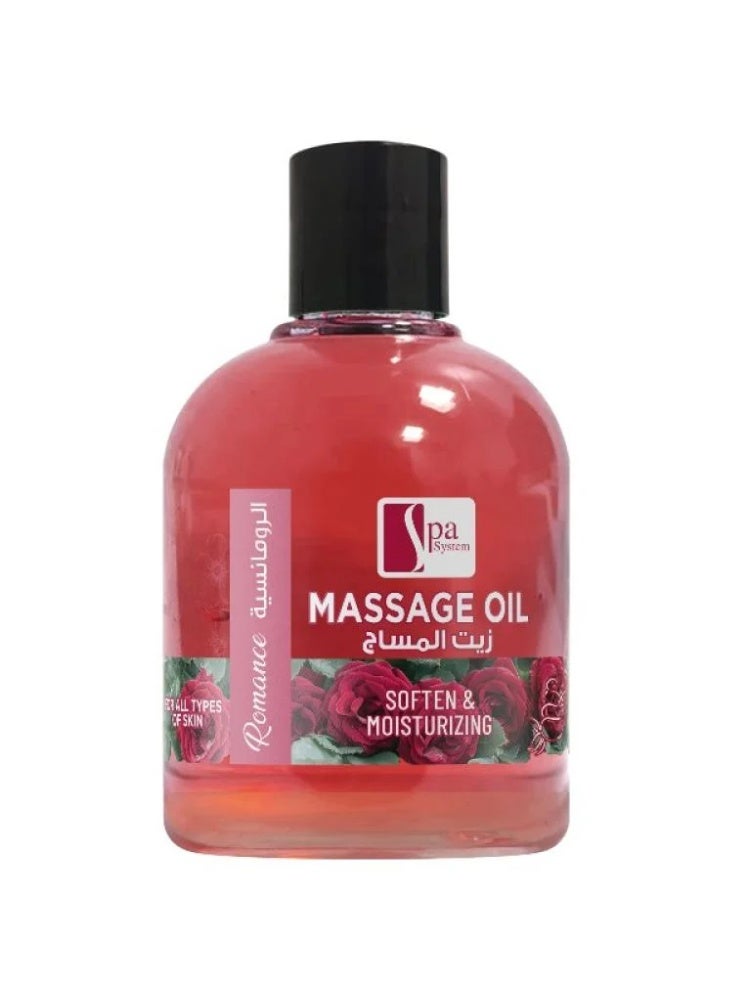 Spa System Romantic Body Moisturizing Massage Oil - 250ml