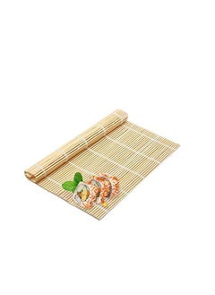 Sushi Mat, Bamboo Rolling Mating Kit, 9.5 x Inch Natural Making Tool-Japanese Kitchen Roll-Up Mat