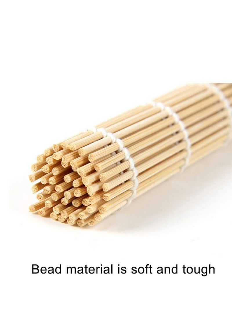 NIBEMINENT - Sushi Mat, Bamboo Rolling Mating Kit, 9.5 x Inch Natural Making Tool-Japanese Kitchen Roll-Up Mat - Image 1