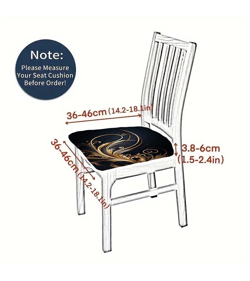 4 Pcs Universal Dining Table Chair Cover Set Cushion Replacement Surface Protection Household Stool Covers - Image 3