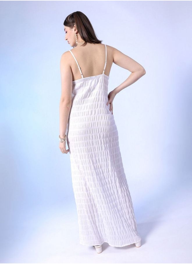 Freehand - Women Fit and Flared Casual Solid Long Dress - Image 1