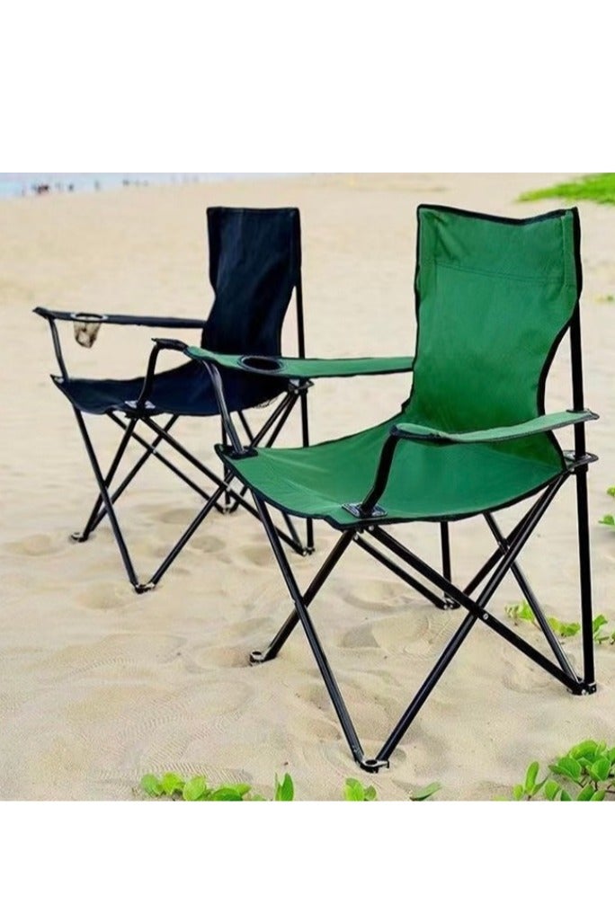 FIXER Portable Folding Beach & Camping Chair - Lightweight, Multi-Purpose Quad Chair with Carry Bag (Supports up to 110kg) - Image 1