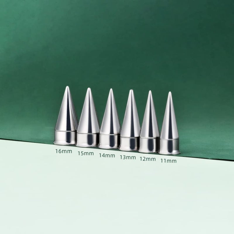 TBOSEN Ear Plugs Tunnels Gauge Stretcher Taper Kit Stainless Steel Double Flare Alloy 3 In 1 Set - Image 2