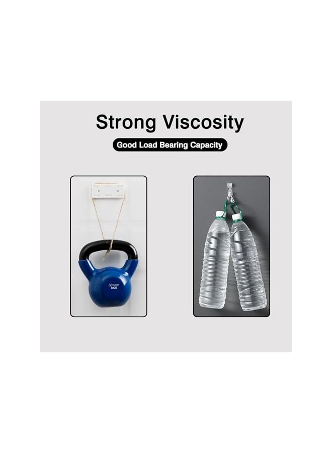 PROMASS Adhesive Punch-Free Socket Holder, 10Pcs Power Stirp Holder and 40Pcs Cable Clips Kit, Self-Adhesive Power Strip Holder Wall Mount-Space-Saving and Easy to Instal lfor WiFi Router for Kitchen Home - Image 3