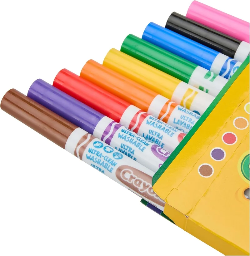 Crayola Crayola 10 Count Ultra-Clean Washable Classic, Broad Line Markers