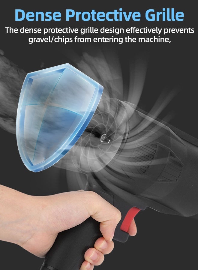 ALongDeng Cordless Leaf Blower -48V Electric Handheld Leaf Blower with 1×4.0Ah Batteries & Fast Charger Lightweight for Patio Lawn Yard Deck Cleaning - Black - Image 4