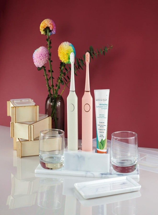 FUNSHOWCASE Toothbrush Holder Epoxy Resin Silicone Molds Set for Cement Concrete Polymer Clay Bathroom Storage Organizer Tray 6-Count - Image 3