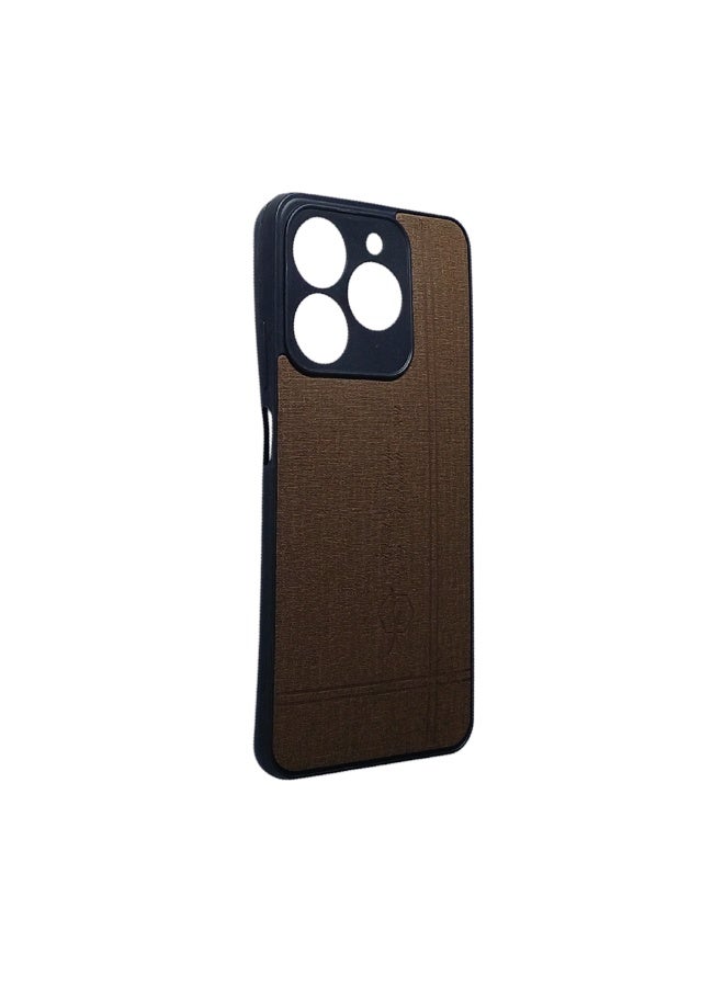 Phone Back Cover leather for Realme C63 brown - Image 4
