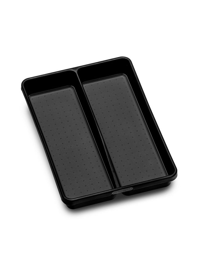 Madesmart madesmart Utensil Tray-CARBON COLLECTION 2 Compartments, Soft-Grip Lining & Non-Slip Feet & BPA-Free, Small  - Image 3