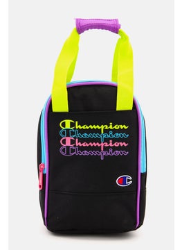 Champion Kids Boy Brand Logo Lunch Bag 24 H x 16 L x 10 W cm, Black Combo  - Image 1