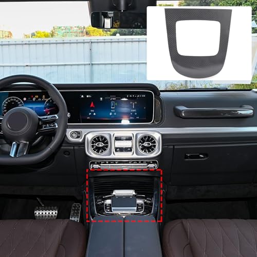 TINKI 100% Real Carbon Fiber Center Console Gear Shift Panel Cover Trim for Mer@cedes Benz G Class AMG Wagon Cross Country SUV W463 G350 G450D G500 G63 2025 2026+ Decor Interior Accessories (Black) - Image 5
