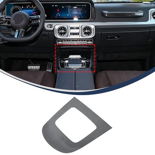 TINKI 100% Real Carbon Fiber Center Console Gear Shift Panel Cover Trim for Mer@cedes Benz G Class AMG Wagon Cross Country SUV W463 G350 G450D G500 G63 2025 2026+ Decor Interior Accessories (Black) - Image 3