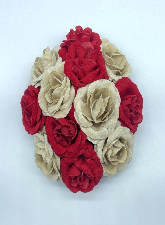 ماهل ماهال، زهور صناعية، إكسسوارات شعر للعرائس (غاجرا/كعكة)، عبوة من قطعة واحدة - Image 1