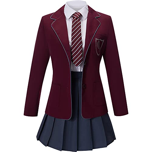 Cos-Animefly Musical School Uniform Cosplay Set with Coat and Tie Inspired Outfit for All Ages Halloween Party Costume - Image 1