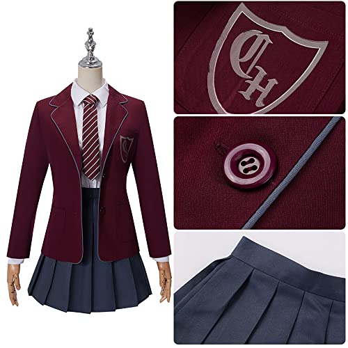Cos-Animefly Musical School Uniform Cosplay Set with Coat and Tie Inspired Outfit for All Ages Halloween Party Costume - Image 4