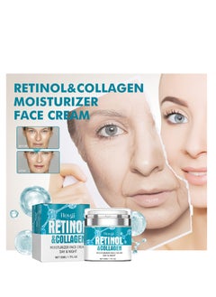 Hoygi Retinol & Collagen Moisturizer Face Cream, Day and Night Anti Aging Skincare Facial Moisturizer, Hydrating Face Lotion with Hyaluronic Acid, Moisturizing Cream to Reduce Wrinkles for Women Men 50ml  - Image 2