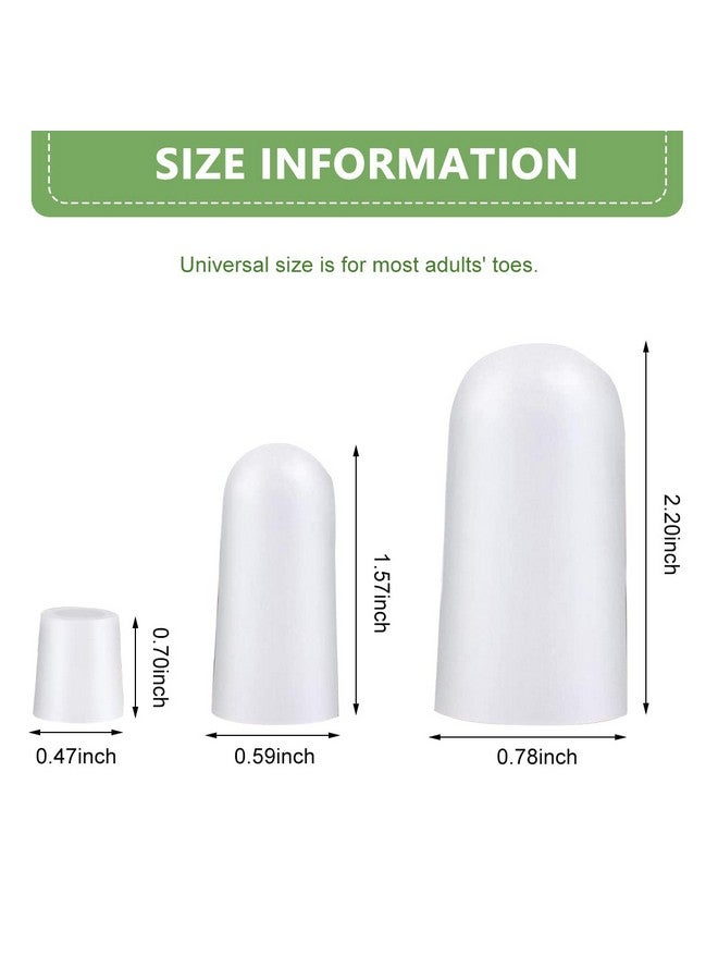 MAYCREATE® 10Pcs Soft Gel Toes Protector Toe Separator for Women Men, Protective Toe Caps Sleeves Tube Guards for the Recovery of Corns, Blisters, Hammer Toes, Toenails Missing/Ingrown - Image 2