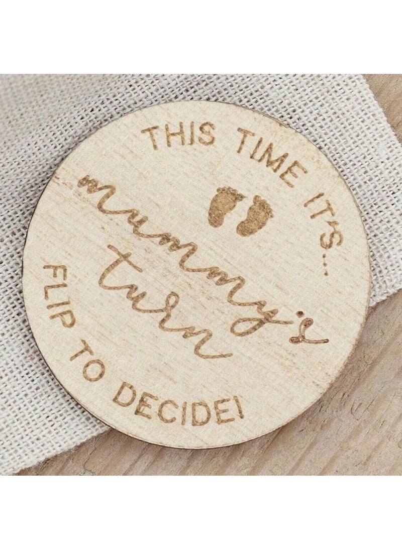 جينجر راي مجموعة هدايا عملات خشبية بقرار الوالدين 5 سم - Image 2