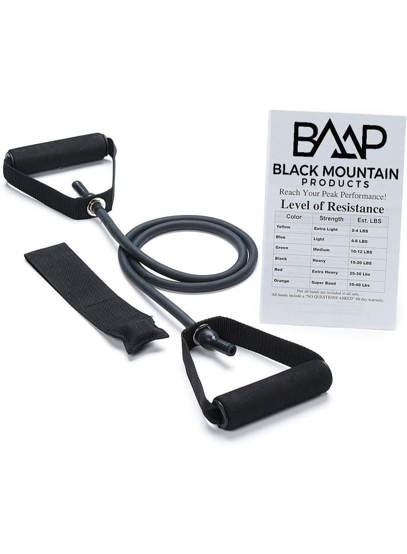 Black Mountain Products Black Mountain Products Single Resistance Band - Door Anchor and Starter Guide Included - Image 1