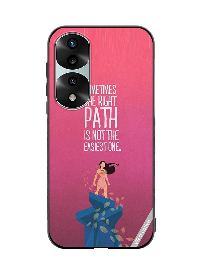 VR CREATIVE Protective Case Cover For Honor 70 Pro plus Sometimes The Right Path Design Multicolour - Image 1