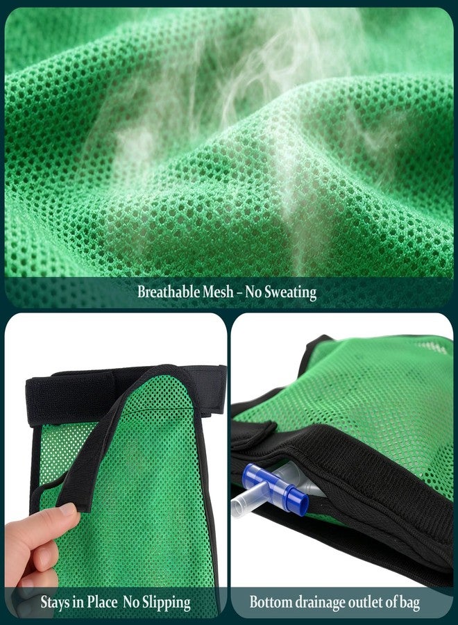 ZXMOBY 2 Pcs Mesh Catheter Leg Bag Holder, Soft Breathable Fabric Catheter Sleeves, Urinary Drainage Bag Cover with Adjustable Strap, Urine Bag Holder for Legs, Foley Catheter Supplies for Men Women - Image 5