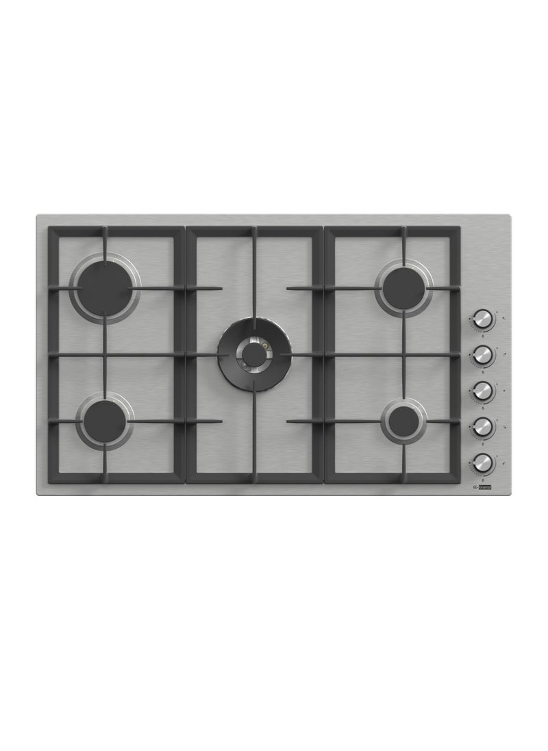 GL General General GL 5 Burners Side keys Built in Cooker, 90x51cm, Wide Stand, heavy Duty, Easy to Clean, Auto Burn, total Safety  - Image 1