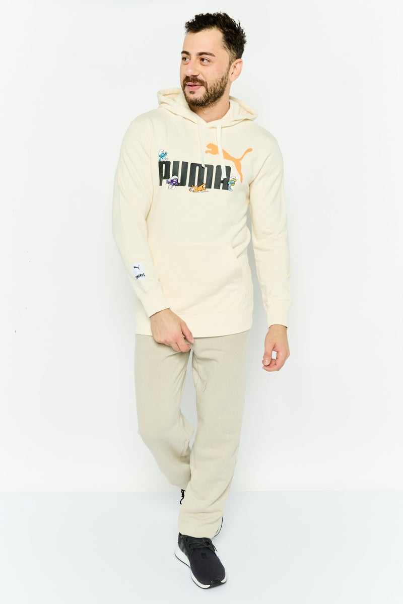 PUMA Puma x The Smurfs Men Sportswear Fit Long Sleeves Outdoor Hoodie, Cream  - Image 2