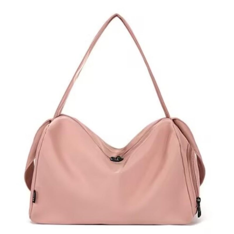 Xiaocao8 Travel Duffle Bags for Women Men Waterproof Weekender Overnight Bag with Shoe Compartment Mujer Lightweight Gym Bag Pink - Image 2