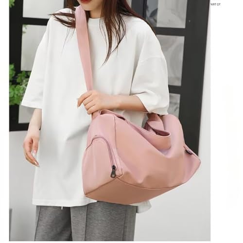 Xiaocao8 Travel Duffle Bags for Women Men Waterproof Weekender Overnight Bag with Shoe Compartment Mujer Lightweight Gym Bag Pink - Image 3