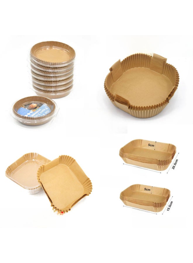 Rectangular Air Fryer Paper NinjaFoodi Ninja Air Fryer Special Paper FDA-Color:true Color-Specifications:25 Small Size 20.5 Rectangles + 25 Large Size 31 Rectangles (opp Packaging) - Image 5