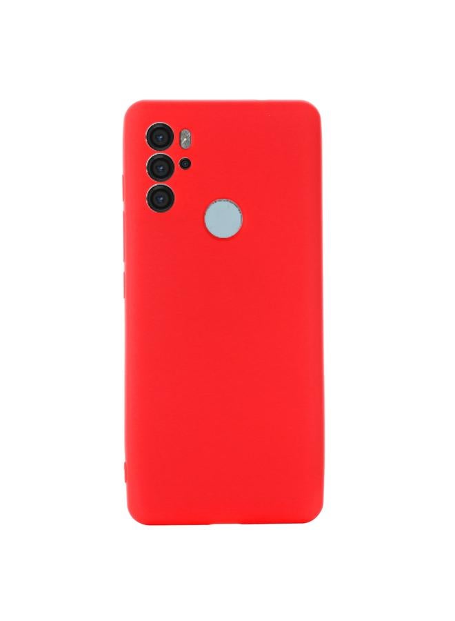 S-TOP Case For Motorola Moto G60S Pure Color Liquid Silicone Shockproof Full Coverage Phone Case - Image 2