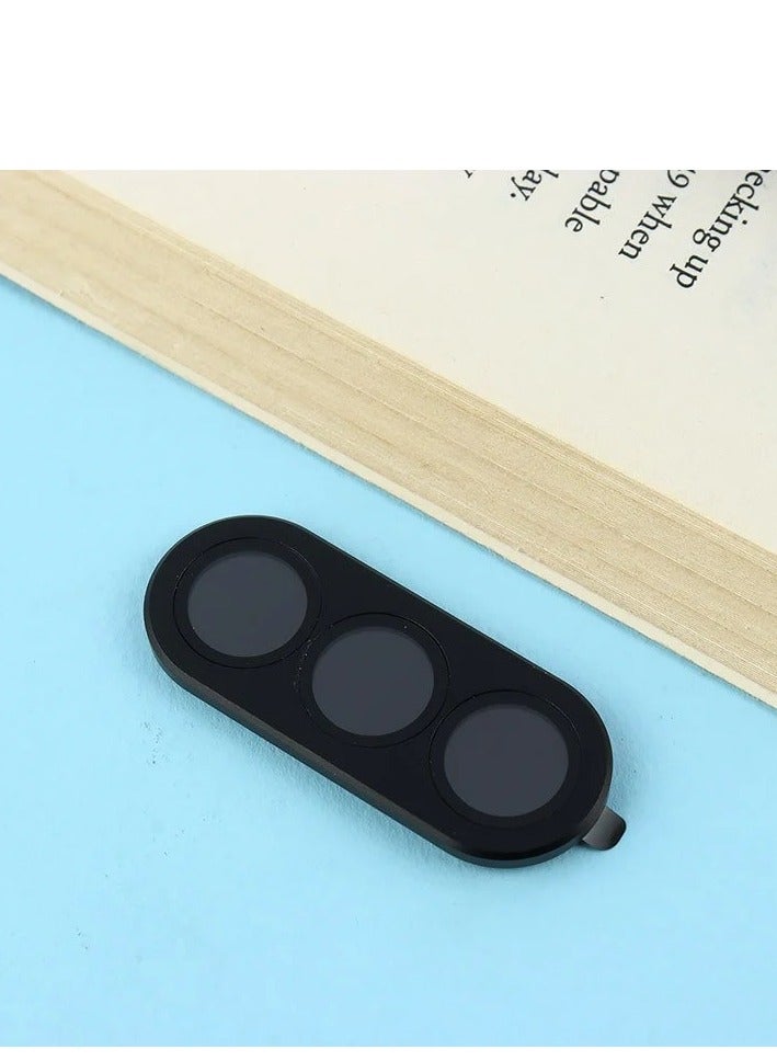 Camera Lens Protector Back Tempered Glass Camera  Clear Glass Case Friendly Cover Lens Protector For Samsung A26-A36-A56 (Black) - Image 2