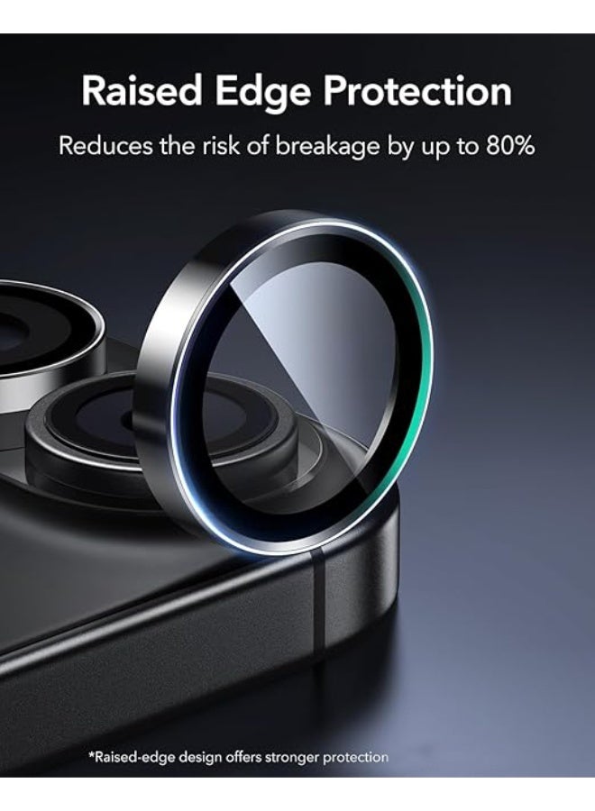 For Apple iPhone 17 Back Camera Lens Glass Protector / Lens Shield / Scratch-Resistant Camera Glass Protector - Black - Image 5