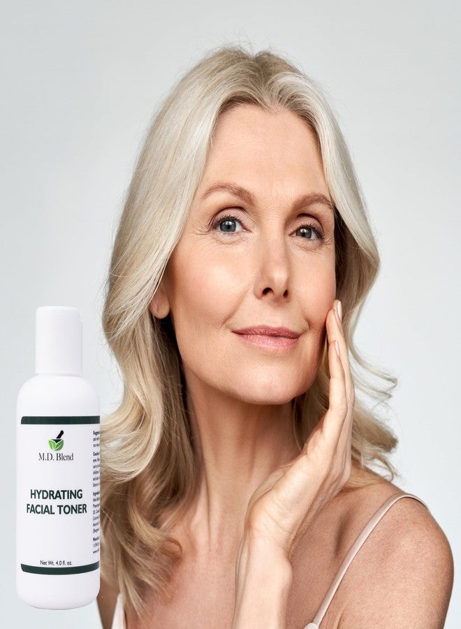 M.D. Blend Hydrating Facial Skin Care Toner Mist for Deep Rejuvenation and Refreshed Skin Beauty, Infused with Witch Hazel, Aloe Vera, Chamomile, and Green Tea Extracts, Additive-Free, 4 Oz - Image 2