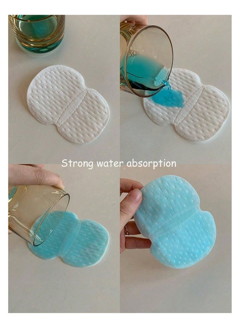 100PCS Disposable Non-woven Fabric Underarm Pads for Underarm Comfort, Effective and Long-Lasting Sweat Prevention, Invisible Sweat Absorption, For Women and Men, Travel, Sports, Outdoor, Summer, Vacation, Camping, School, Holiday Essentials (White) - Image 4